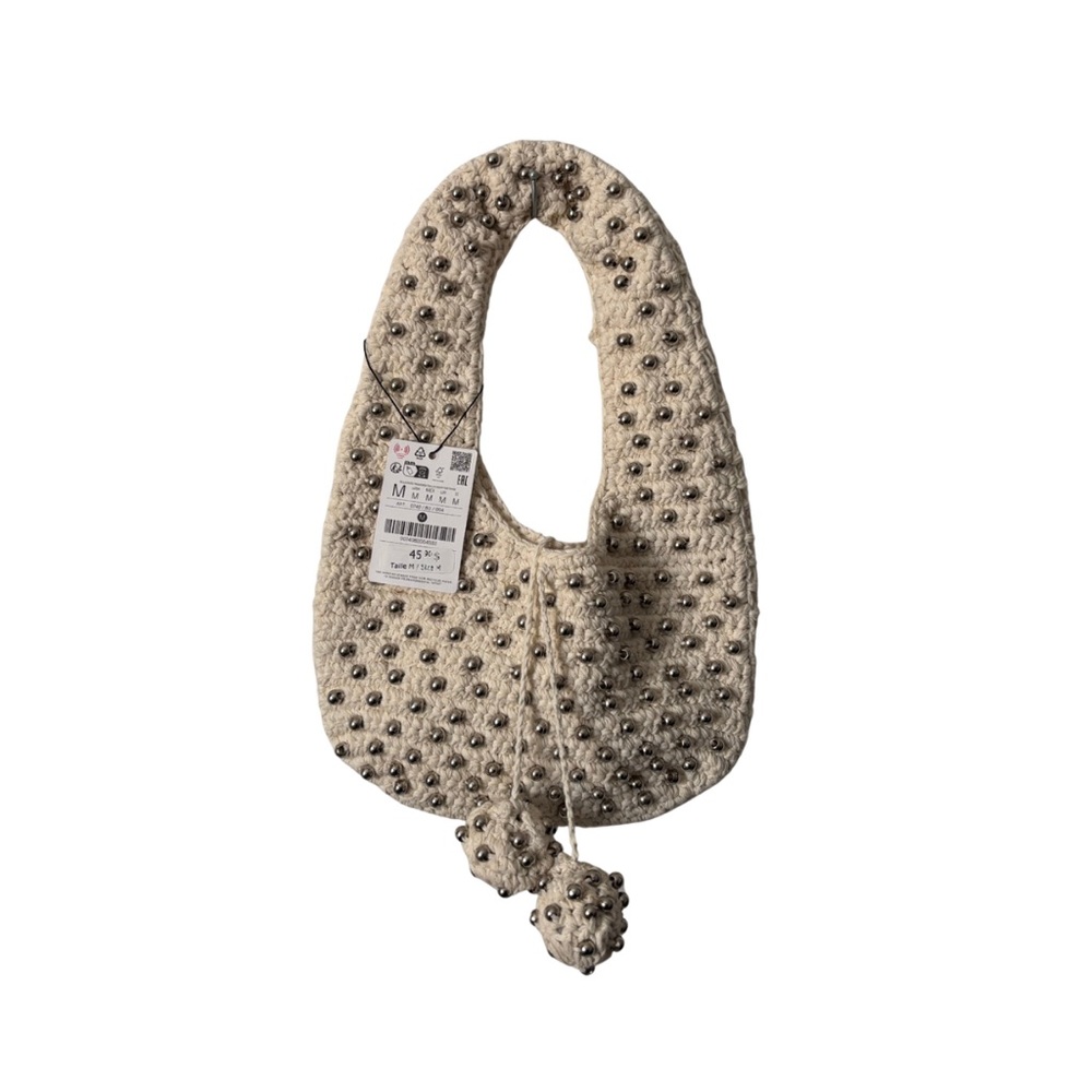 Stradivarius | NWT Studded Crochet Handbag